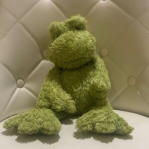 Jellycat Bunglie Lime Green Frog Medium Size 16” Plush Retired Stuffed Animal 🐸